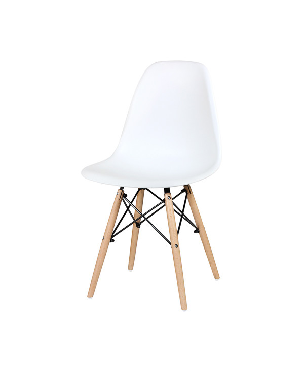 Стул обеденный EAMES DSW WX-503, пластик белый